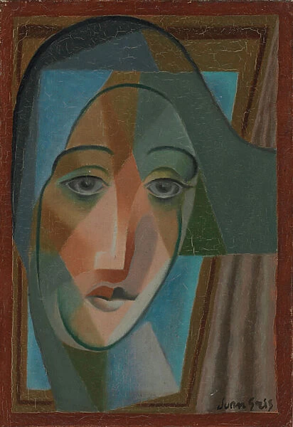 Head of a Harlequin; Tete d Arlequin, 1924 (oil on canvas)