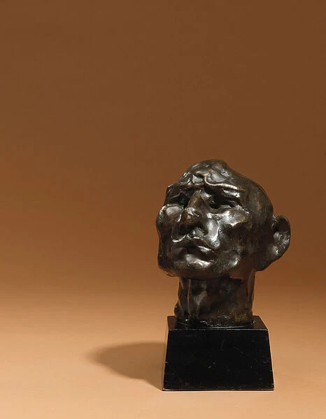 Head of an Idiot  /  Head of a Jew (Self-Portrait), conceived 1912, cast 1939 (bronze)