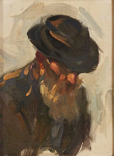 Head Of Isaac Walter, Grasmere, 1912 (oil on canvas on board)