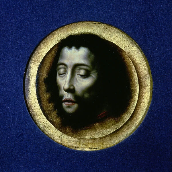 The Head of John the Baptist (oil on panel)