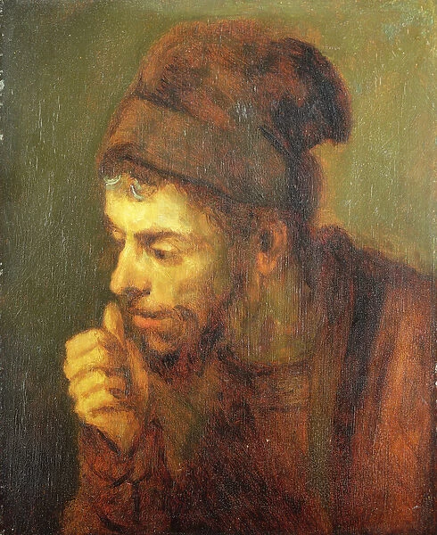 Head of a Man (oil on canvas)