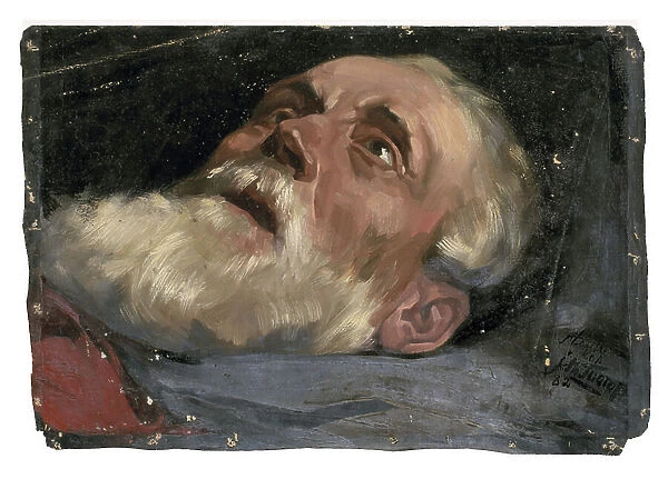Head of an Old Man (study) 1882 (oil on canvas)