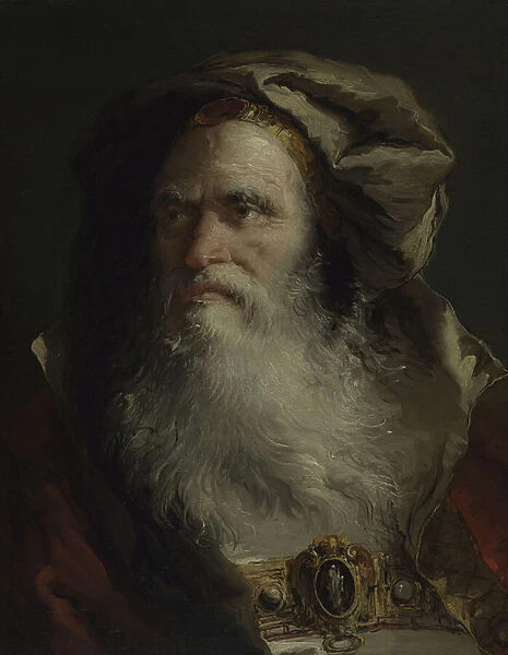 Head of a Philosopher, 1758-64 (oil on canvas)