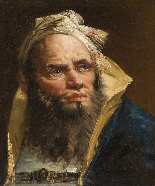 Head of a Philosopher, c. 1750-55 (oil on canvas)