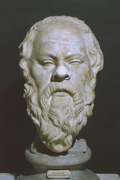 Head of Socrates (marble)