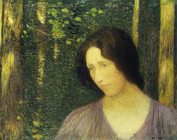 Head of a Woman; Tete de Femme, (oil on canvas)