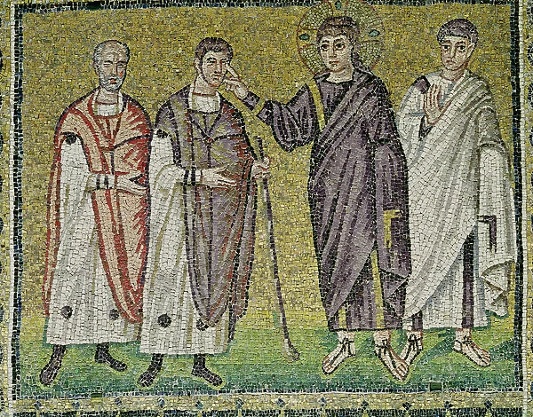 The Healing of Two Blindmen from Jericho, Scenes from the Life of Christ (mosaic)