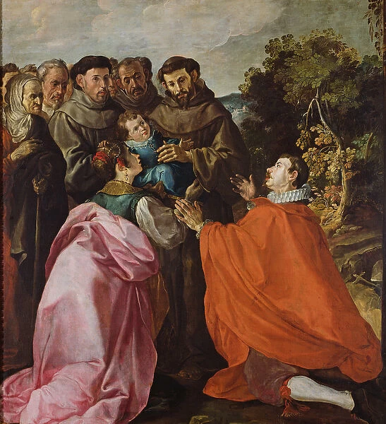 Healing of St. Bonaventure by St. Francis of Assisi, c. 1628 (oil on canvas)