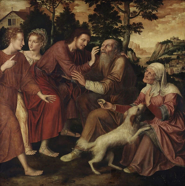 The Healing of Tobit (oil on panel)