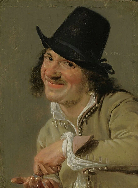 Hearing: A Man Counting Coins From the series Personifications of the Five Senses, c. 1635-66 (oil on wood)