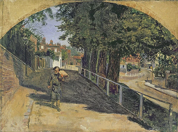 Heath Street, Hampstead, 1852-55 (oil on canvas)