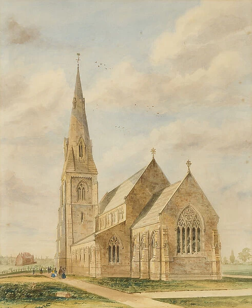 Heath Town Church (w  /  c on paper)