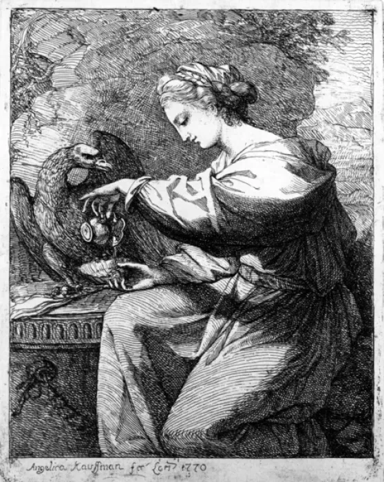 Framed Print : Hebe, 1770 (etching) Framed Print : Hebe, 1770 (etching)