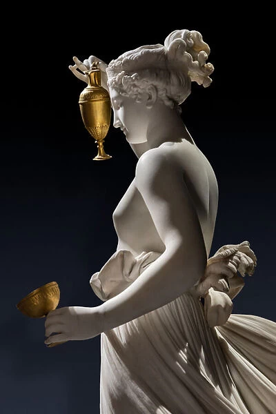 Hebe, detail, 1800-05 (marble)
