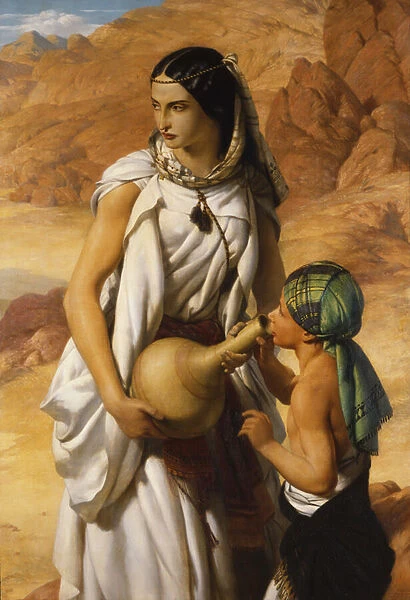 The Hebrew Mother of Moses (oil on canvas)