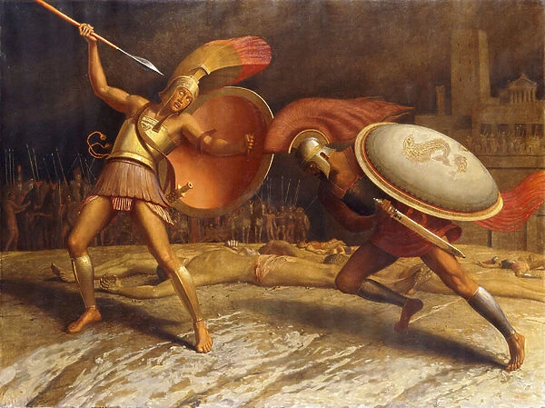 Hector and Achilles, 1923-26 (oil on canvas)