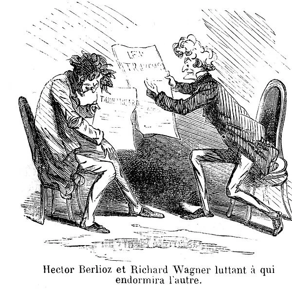 Hector Berlioz and Richard Wagner (engraving)