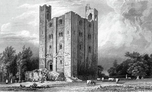 Hedingham Castle, Essex, engraved by John Carr Armytage, 1832 (engraving)