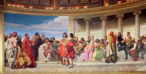 Hemicycle: Artists of All Ages, detail of left hand side