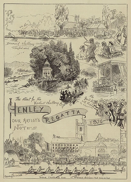 Henley Regatta, 1876 (engraving)