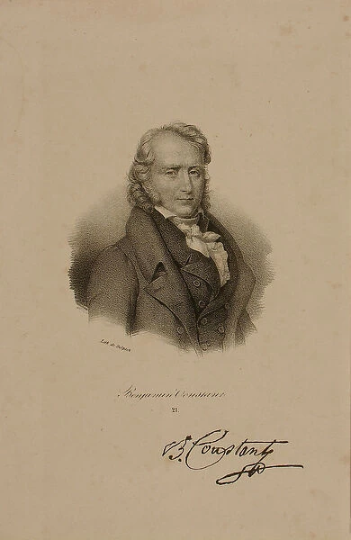 Henri Benjamin Constant de Rebecque (1767-1830) (litho)