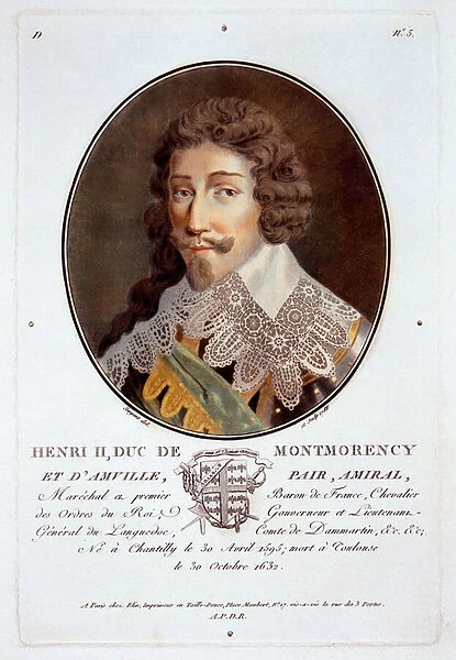 Henri II, Duc de Montmorency et d Amville, from Portraits des grands hommes