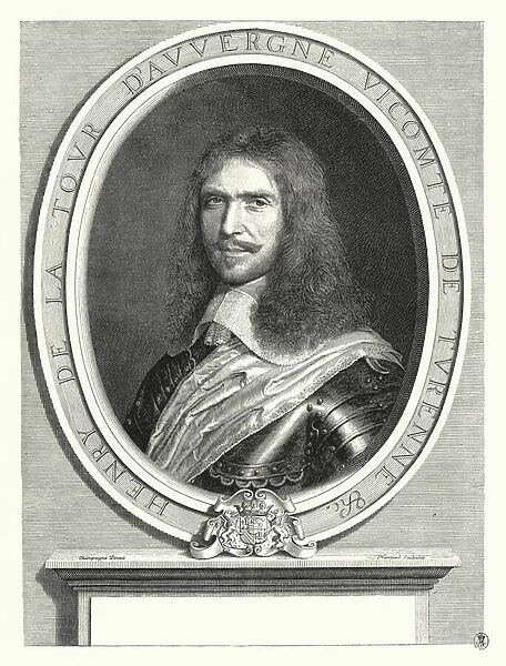 Henri de la Tour d Auvergne, Vicomte de Turenne, French general (engraving)