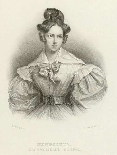 Henrietta, Madamoiselle Sontag (engraving)