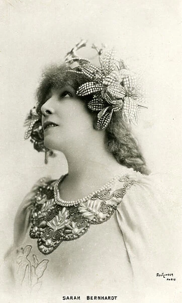 Henriette Rosine Bernard aka Sarah Bernhardt (1844-1923) as '