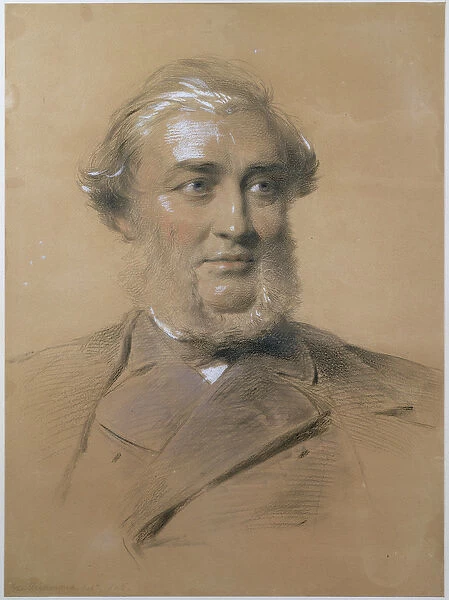 Henry Bence Jones, 1865 (charcoal and chalk on paper)