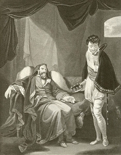 Henry IV reproving Prince Henry (engraving)