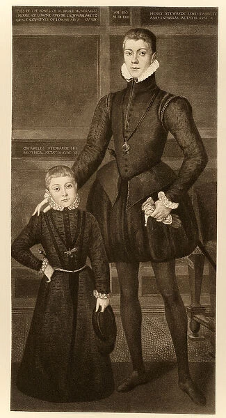 Henry, Lord Darnley (1545-1567) and his brother Charles (1555-1576) from