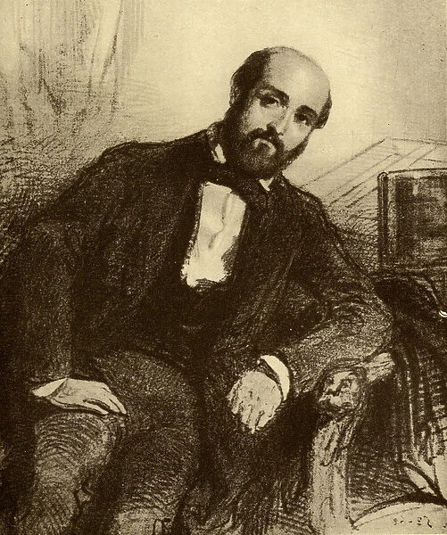 Henry Murger (1822-61) (litho)