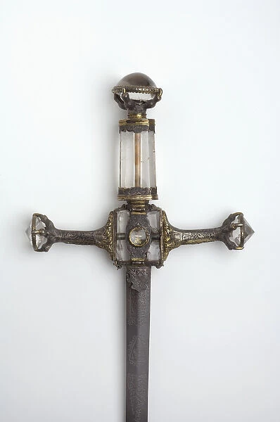 Henry VIIIs Sword of State (metal & crystal) (detail of 114276)