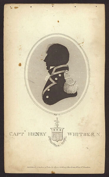 Henry Whitby, British naval captain (engraving)