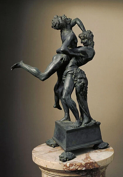 Heracles (Hercules) Lift the Giant Ante, 1475 (bronze sculpture)