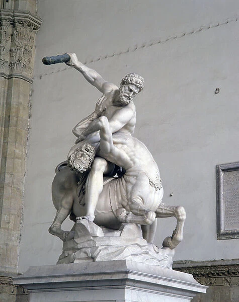 Hercules Killing the Centaur (marble) (see also 353892 & 94)