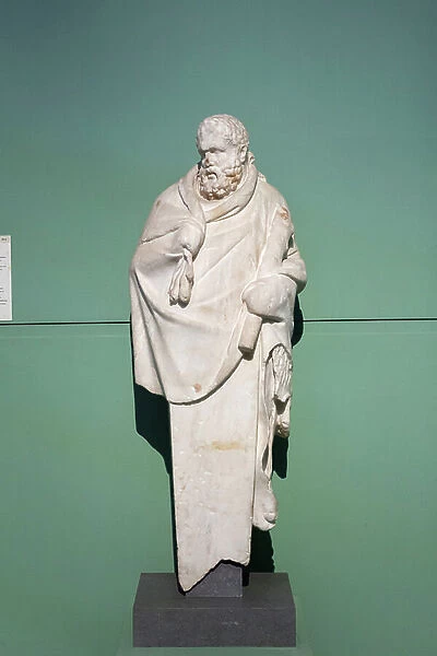 Herm of bearded Hercules, Augustean age (pentelic marble)
