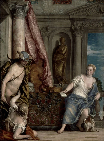 Hermes, Herse and Aglauros, c. 1576-84 (oil on canvas)