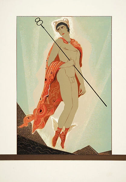 Hermes, from Promethee Enchaine by Aeschylus, pub. 1941 (pochoir print)
