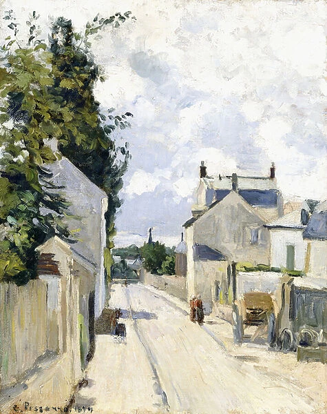 Hermitage Street, Pontoise, 1874 (oil on canvas)