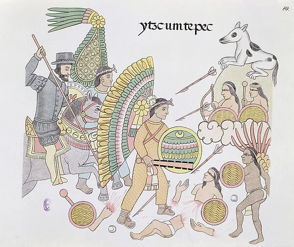 Hernando Cortes (1485-1547), under siege at Tenochtitlan, resolves to leave the city