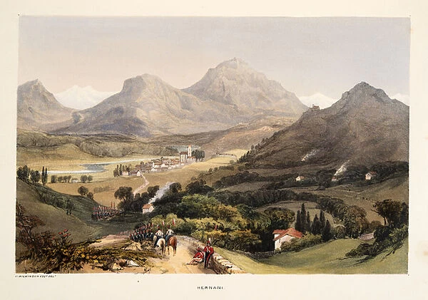 Hernani, from Sketches of scenery in the Basque provinces of Spain