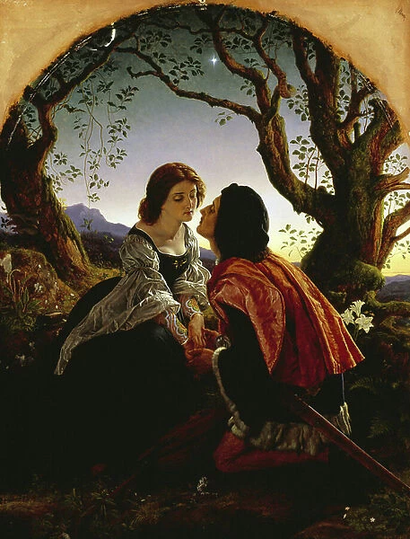 Hesperus, the Evening Star, Sacred to Lovers, 1855 (oil on millboard)