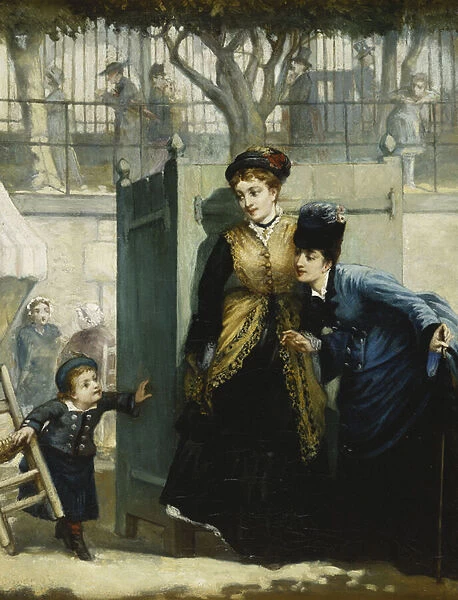Hide and Seek, 1876 (oil on canvas)