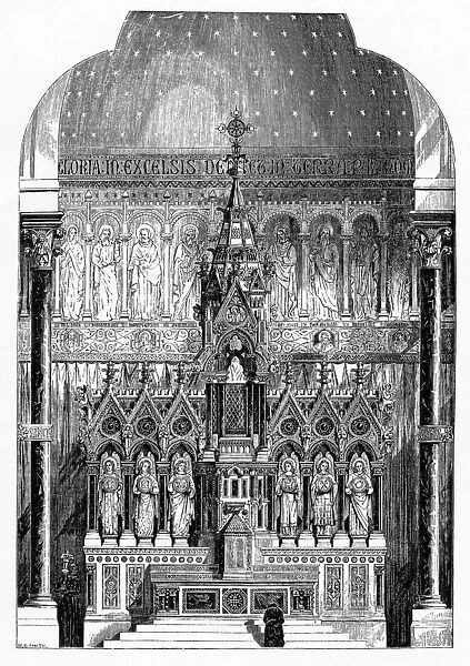 High Altar of St Alphonsus Liguori, Limerick, Ireland, illustration from The Builder