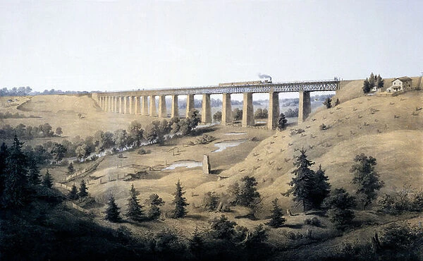 The High Bridge near Farmville, Prince Edward County, from Album of Virginia