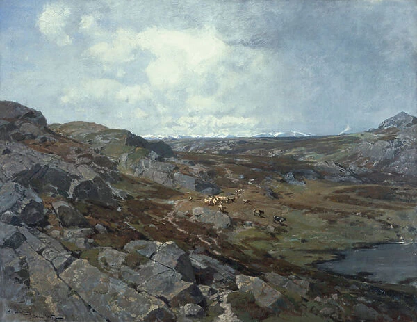 High mountain landscape, Munchen, 1885 (oil on canvas)