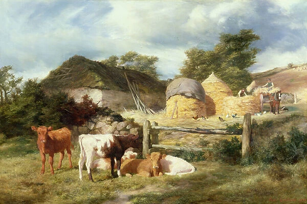 A Highland Croft, 1873 (oil on canvas)