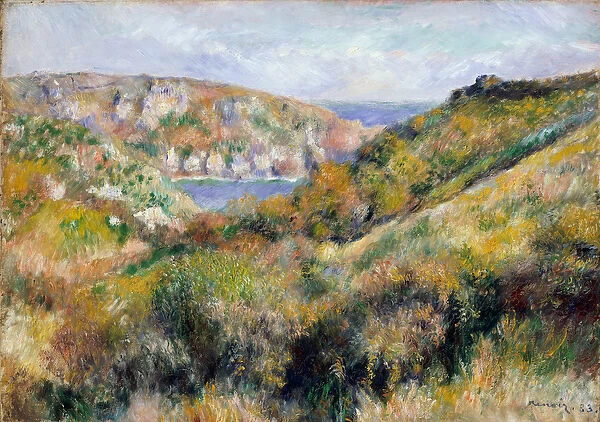 Hills around the Bay of Moulin Huet, Guernsey, 1883 (oil on canvas)